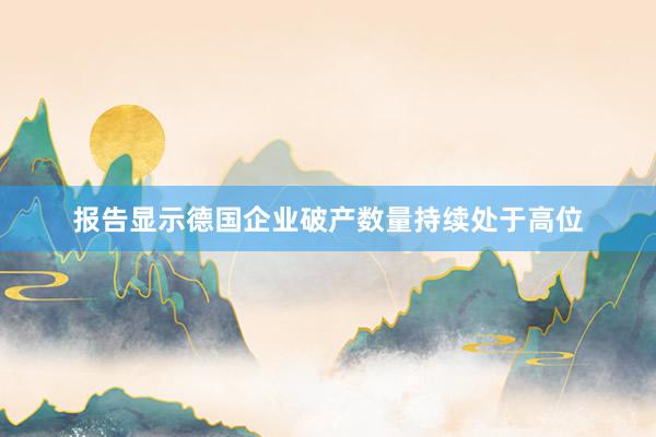 报告显示德国企业破产数量持续处于高位