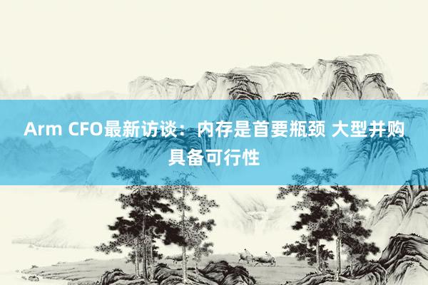 Arm CFO最新访谈：内存是首要瓶颈 大型并购具备可行性