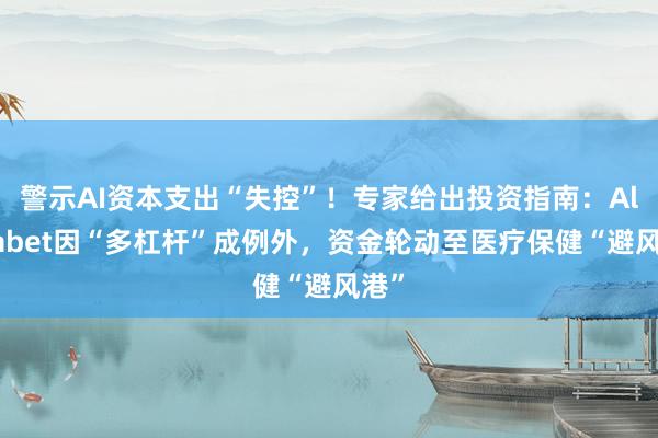 警示AI资本支出“失控”！专家给出投资指南：Alphabet因“多杠杆”成例外，资金轮动至医疗保健“避风港”