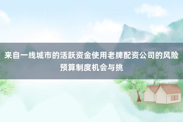 来自一线城市的活跃资金使用老牌配资公司的风险预算制度机会与挑