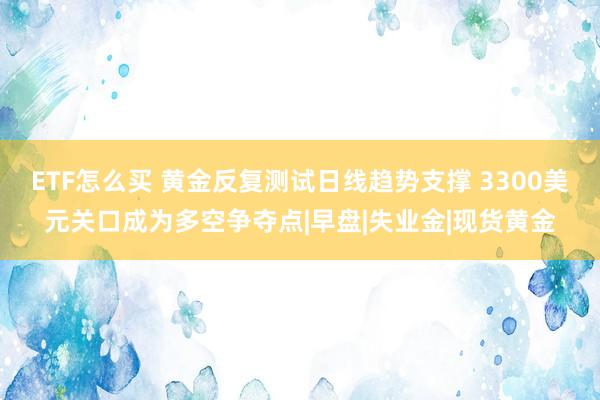 ETF怎么买 黄金反复测试日线趋势支撑 3300美元关口成为多空争夺点|早盘|失业金|现货黄金