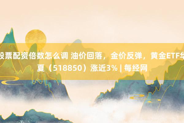 股票配资倍数怎么调 油价回落，金价反弹，黄金ETF华夏（518850）涨近3% | 每经网